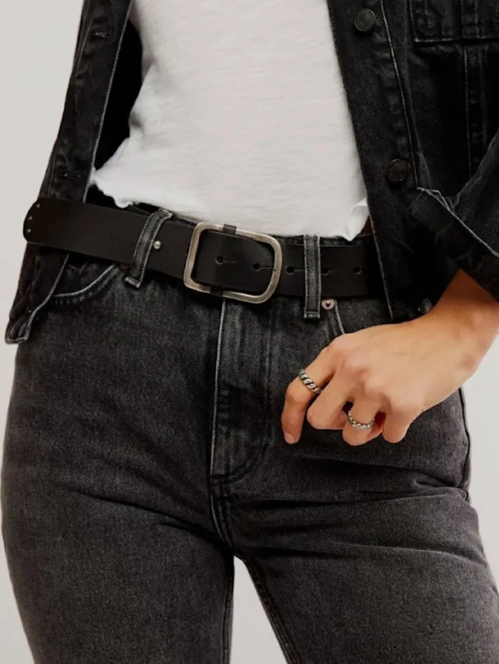 Free People We The Free Gallo Genuine Leather Belt